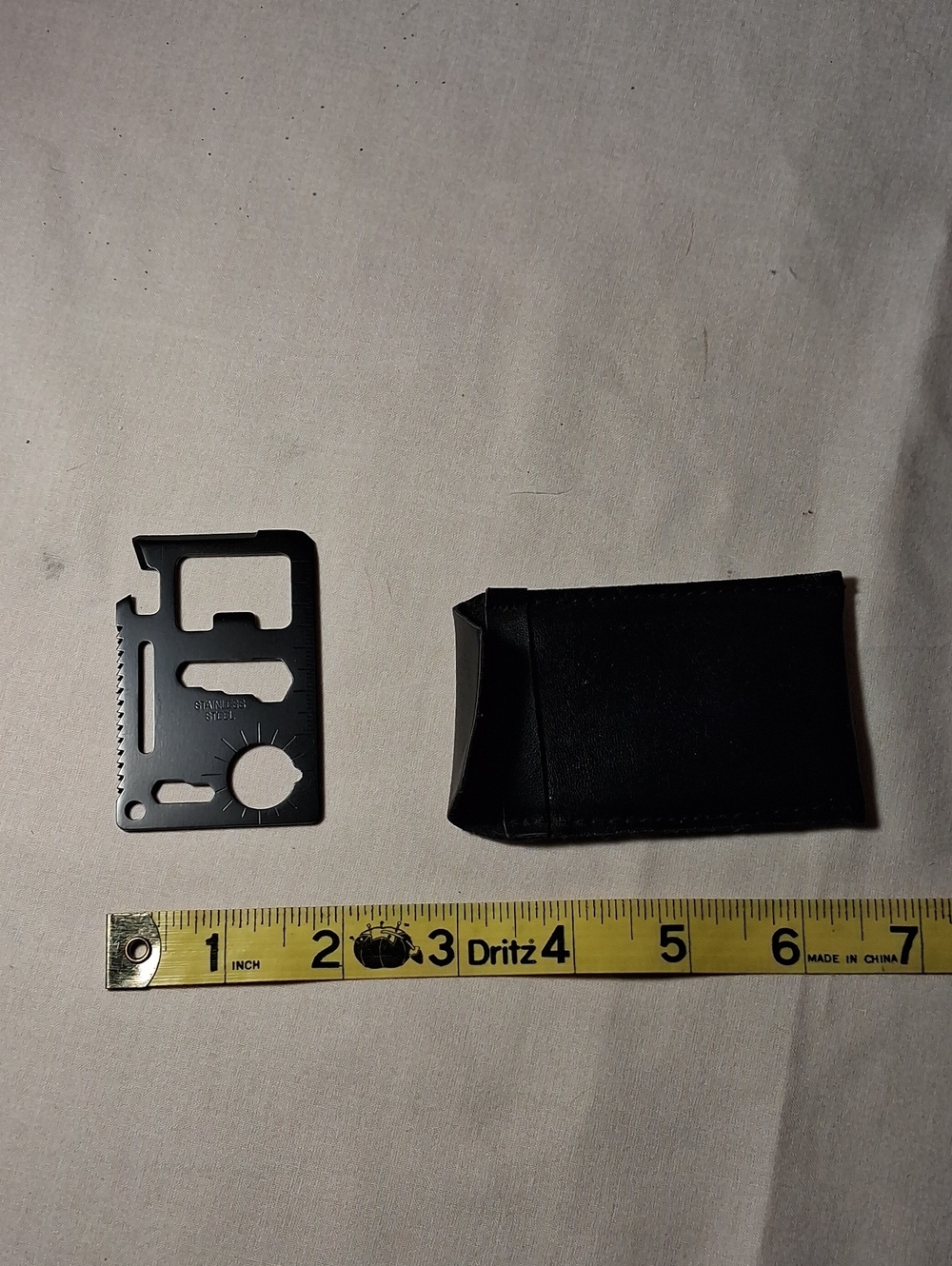 11 Multi-Tool Wallet Size Stainless Steel Survival Pocket Tool Pouch Instruction